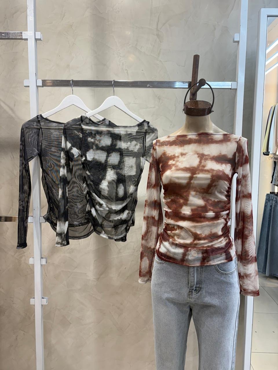 Remera m/l fruncido (Tull sublimado)
