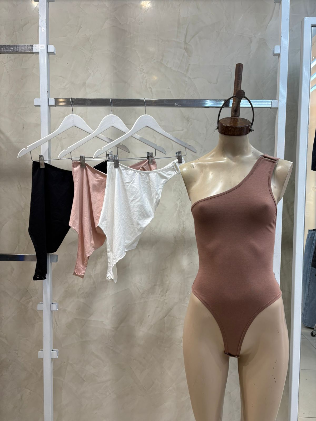Body Hebilla Un Hombro (Algodón Lycra)