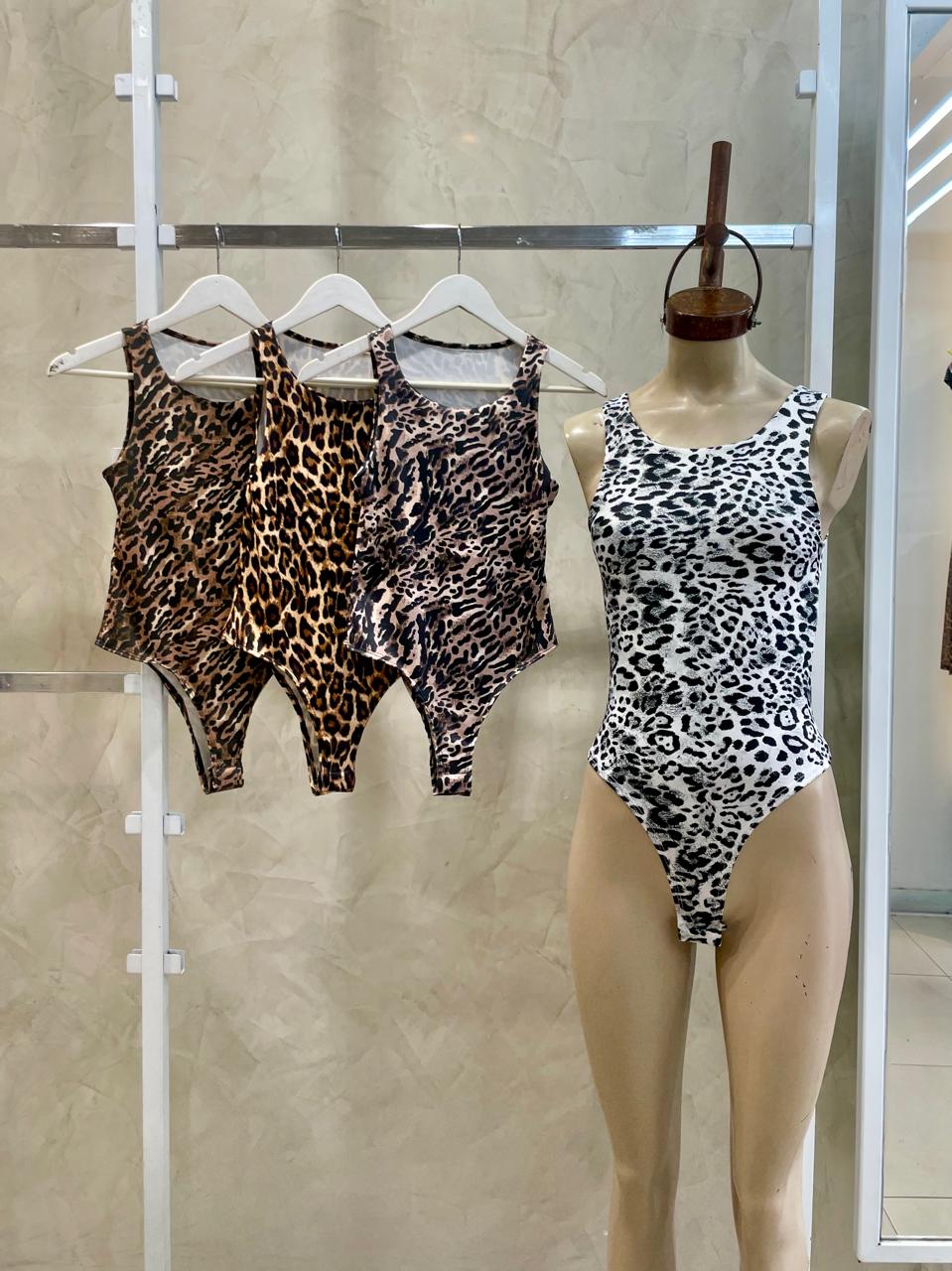 Body Halter Animal print - Microfibra
