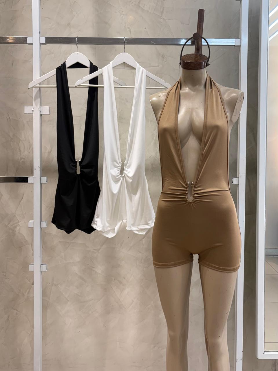 Catsuit Deby Hebilla - Microfibra