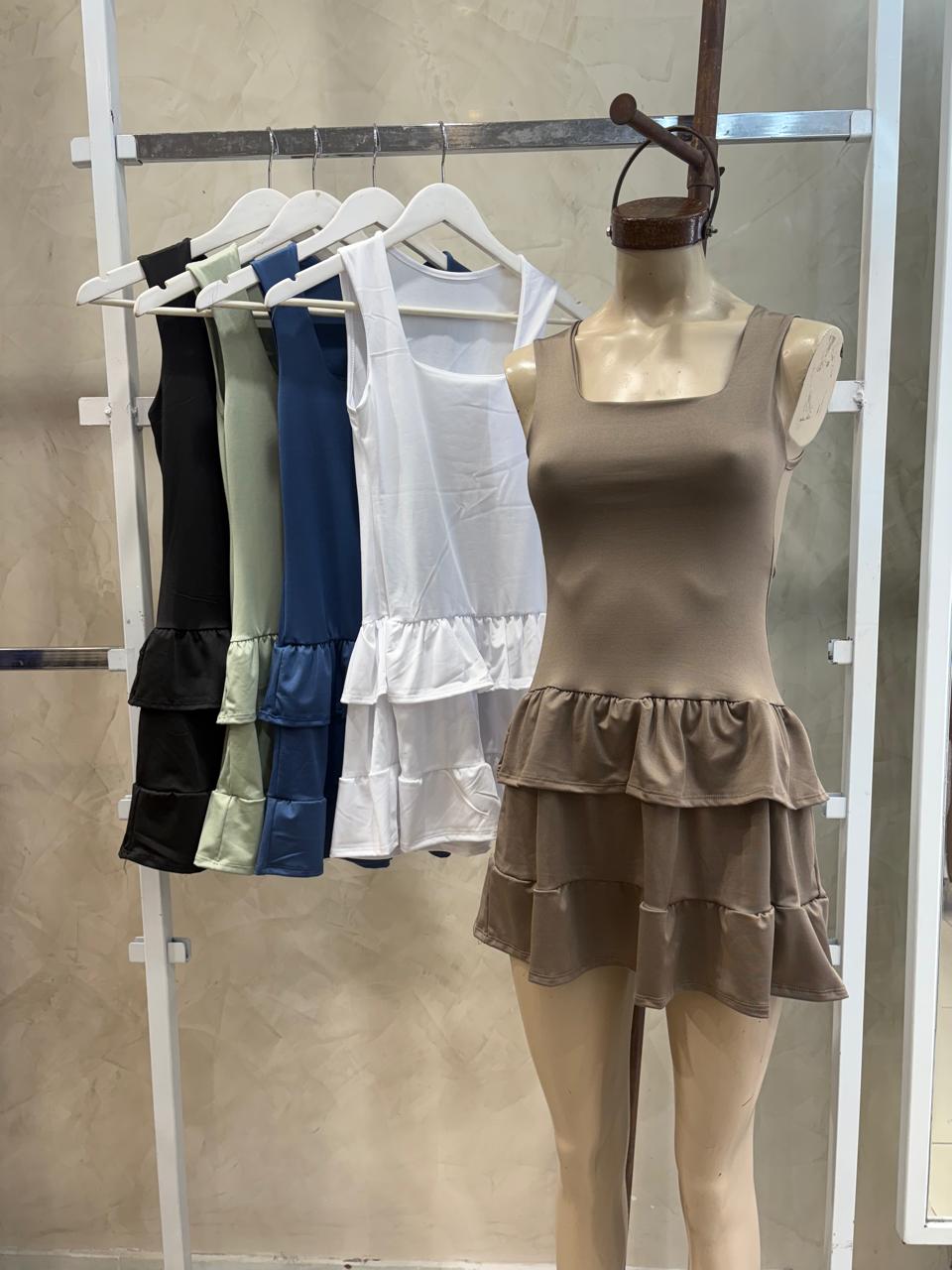 Vestido Musculosa Volados (Microfibra)