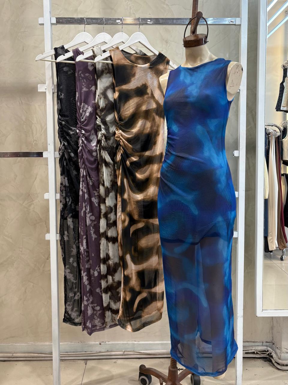 Vestido Largo ( Tull Sublimado)