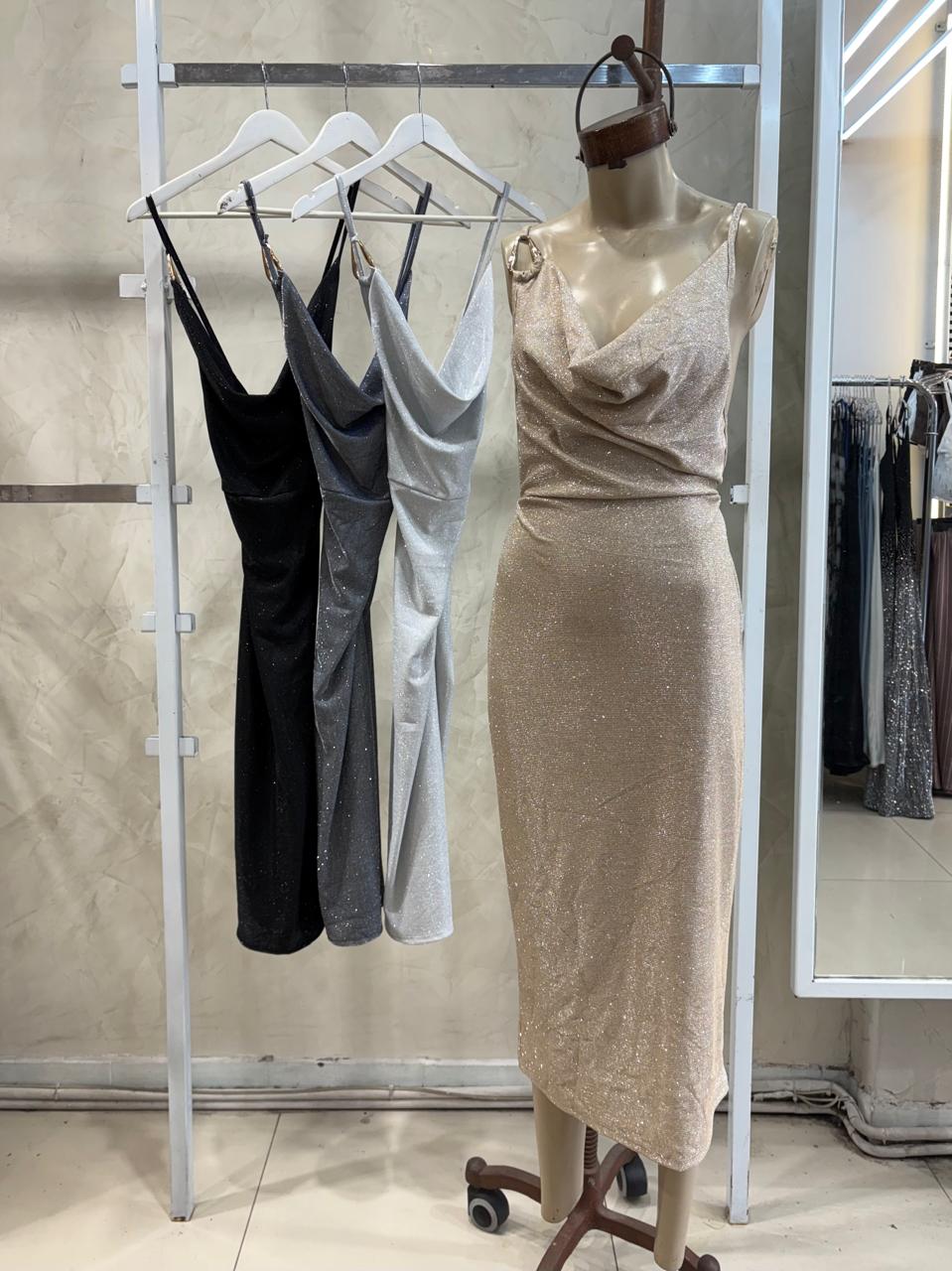 MaxiVestido Ivanka Buche c/Hebilla (Glitter)