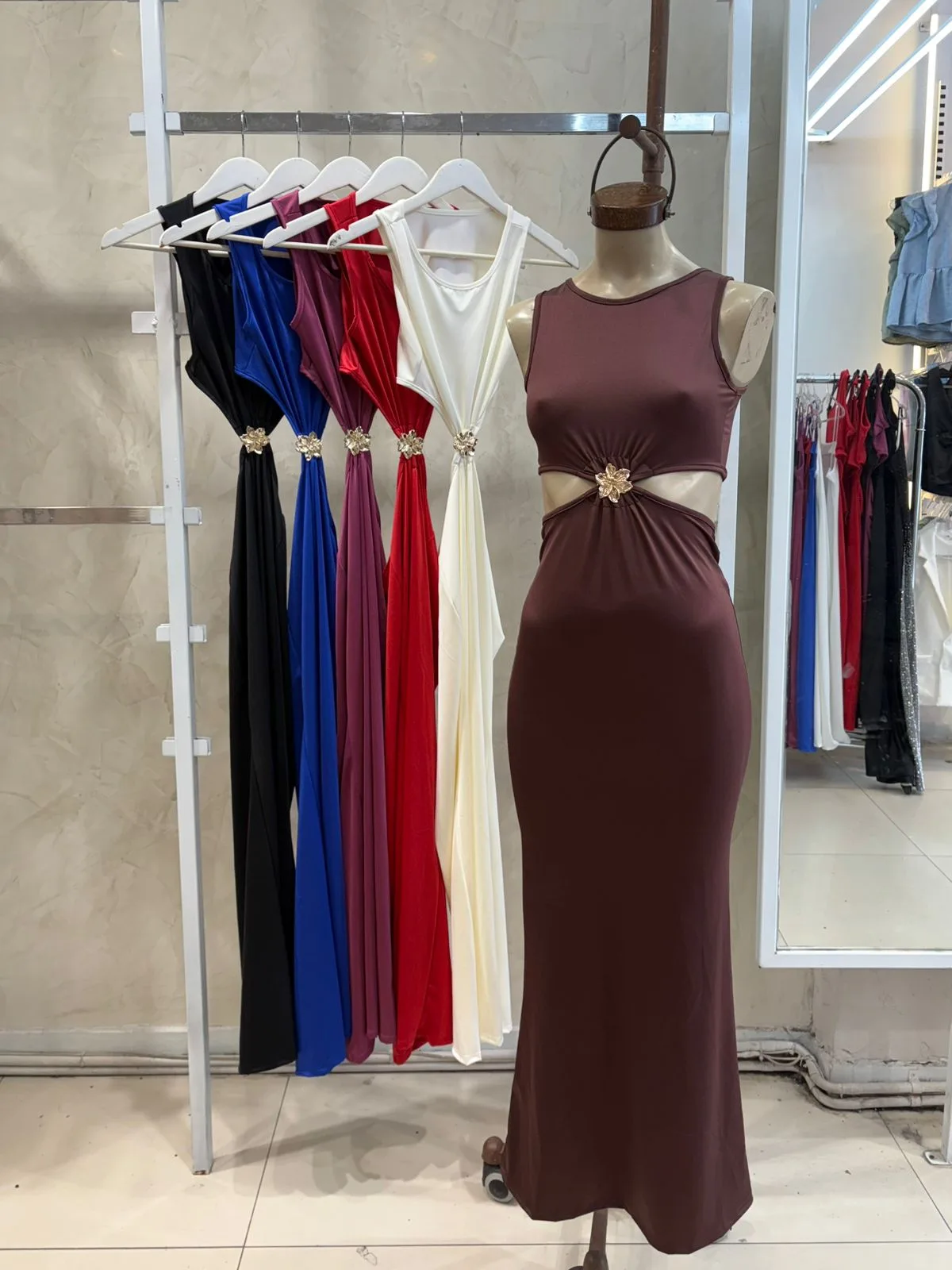 MaxiVestido Melody Doble Cavado c/Hebilla (Tricot)