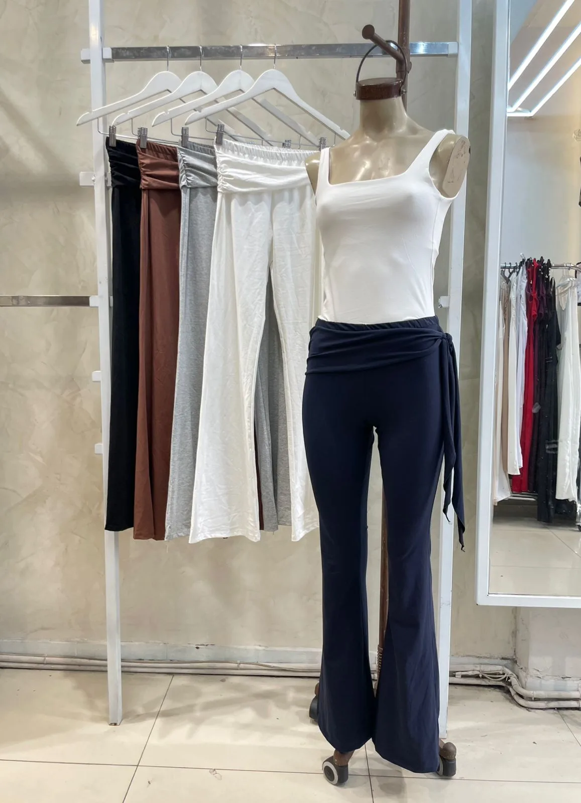 Calza Oxford c/ cinto (Algodón lycra)