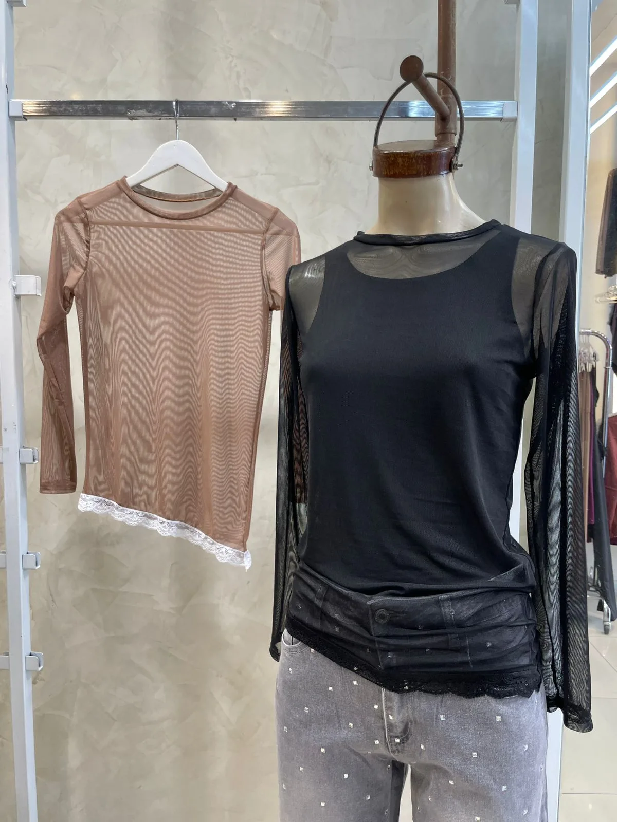 Remera Puntilla (Tull Liso)