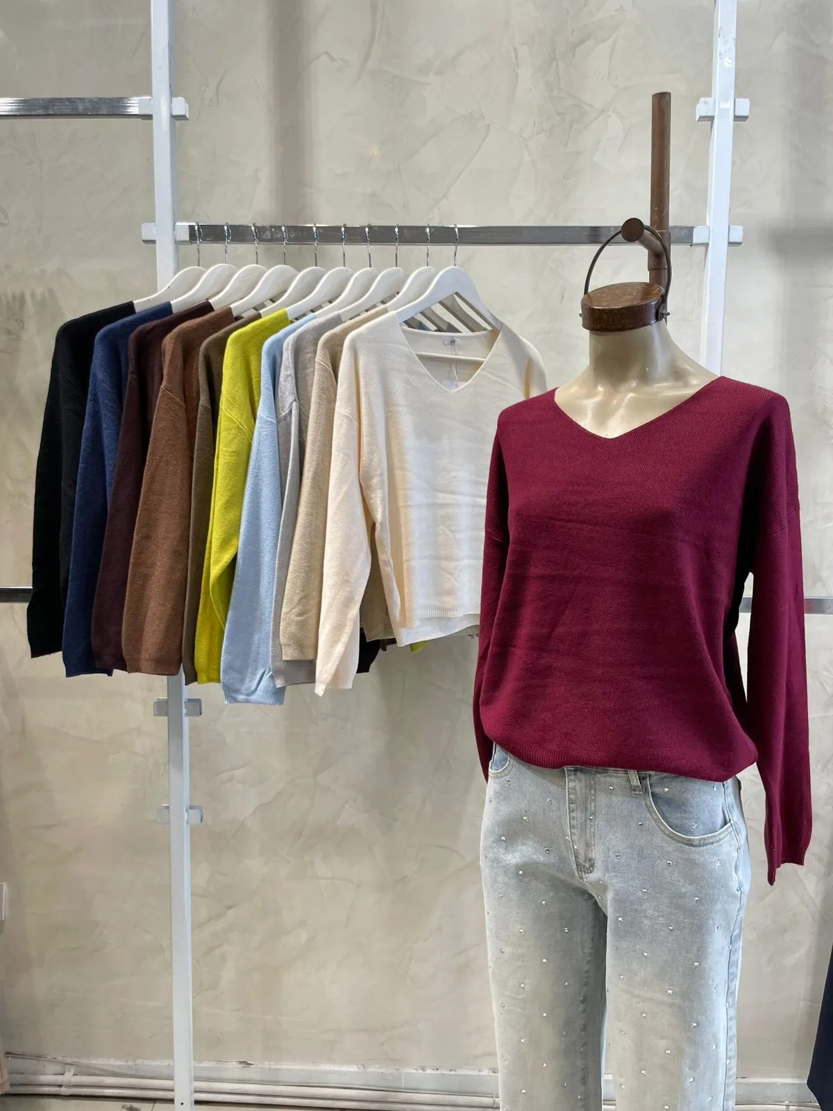 Sweater cuello V Importado (Bremer)