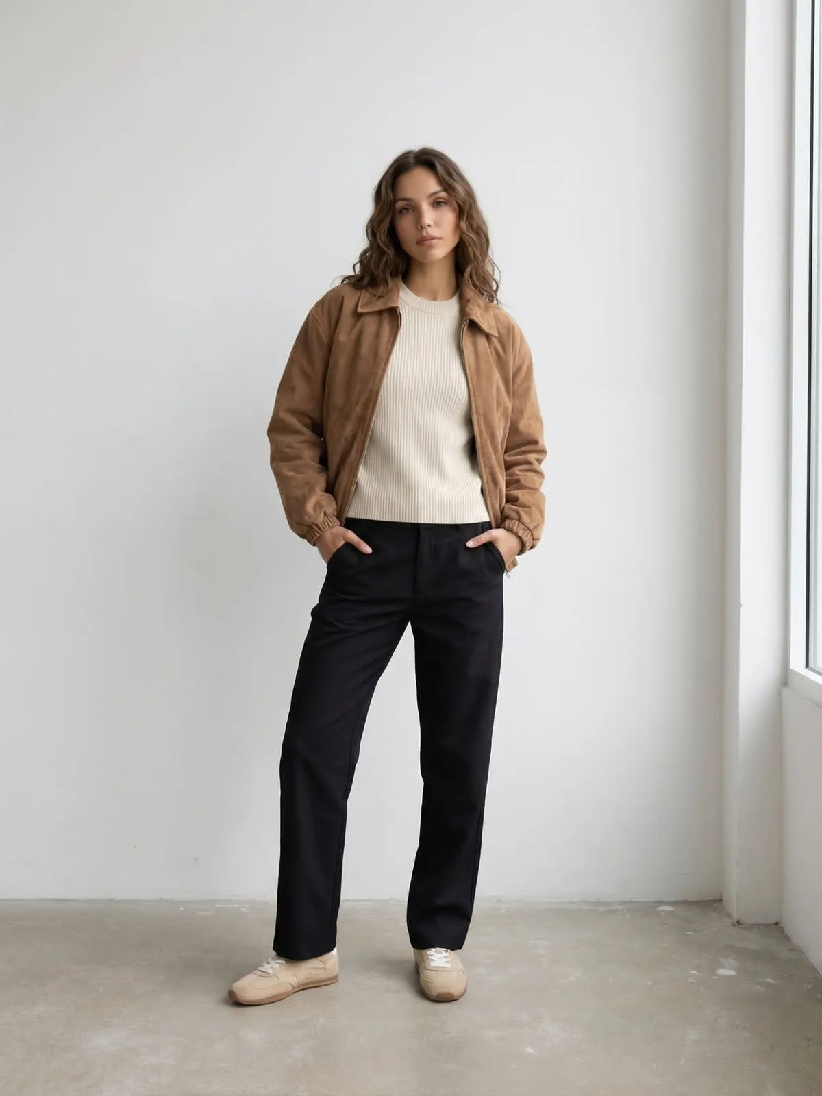 Campera bomber Roma forrado (gamuza)