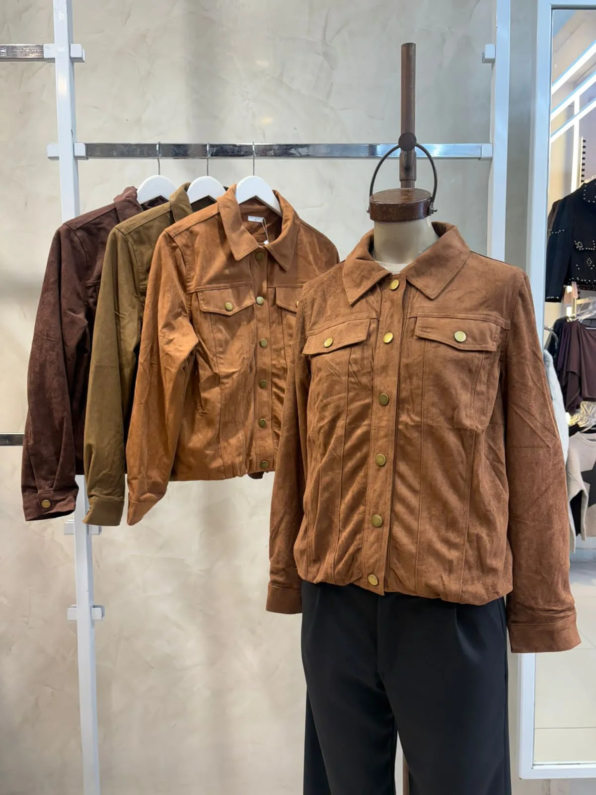 Campera Bolsillos gamuzado (importado)