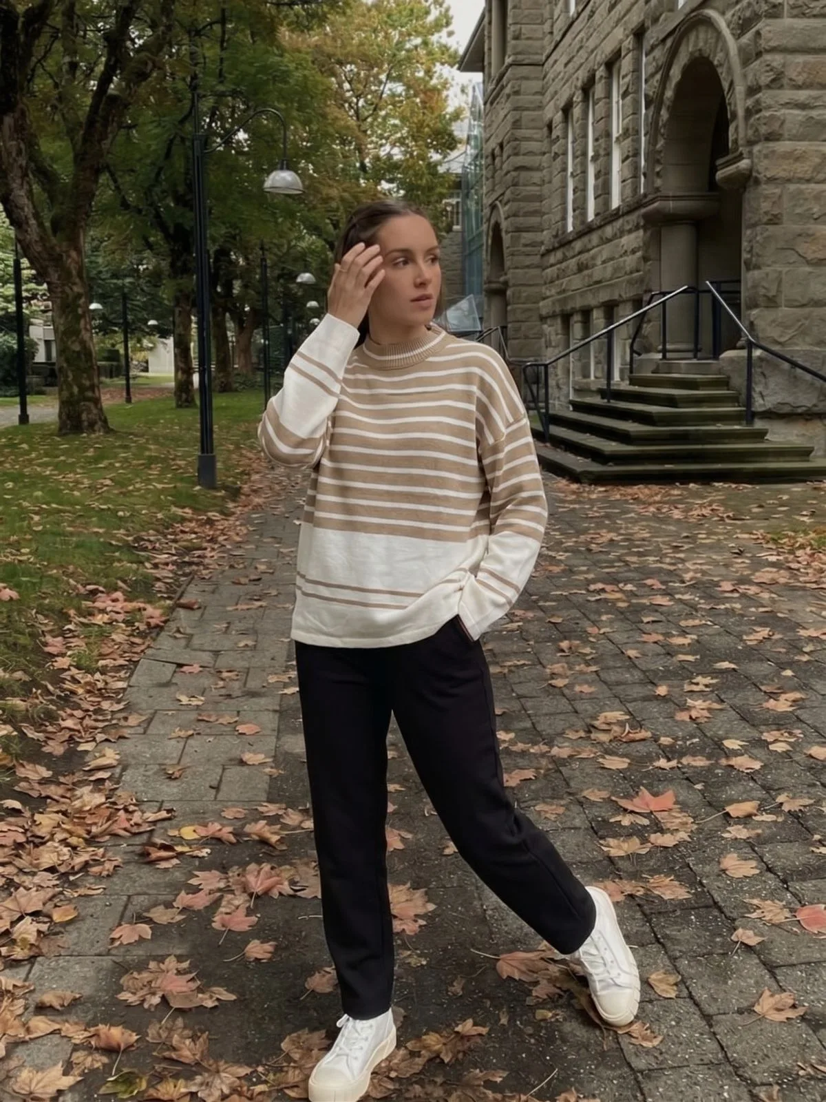 Sweater Rayado largo (importado)
