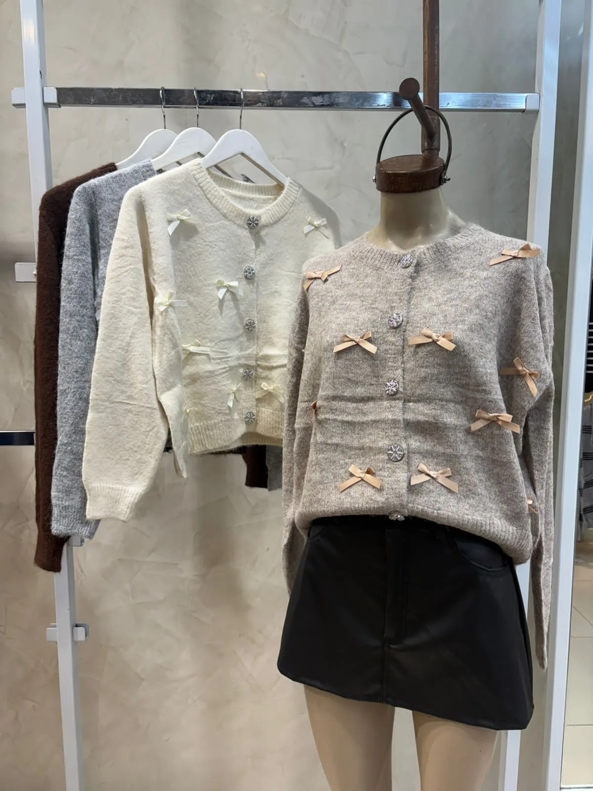 Cardigan moños (importado)