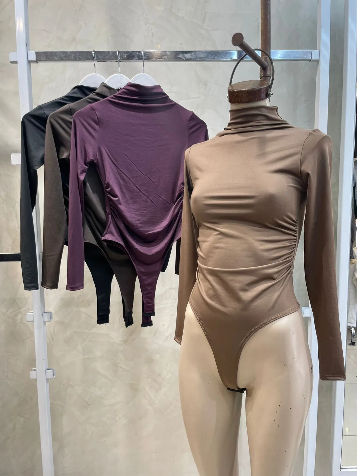 Body media polera Fruncido (microfibra)