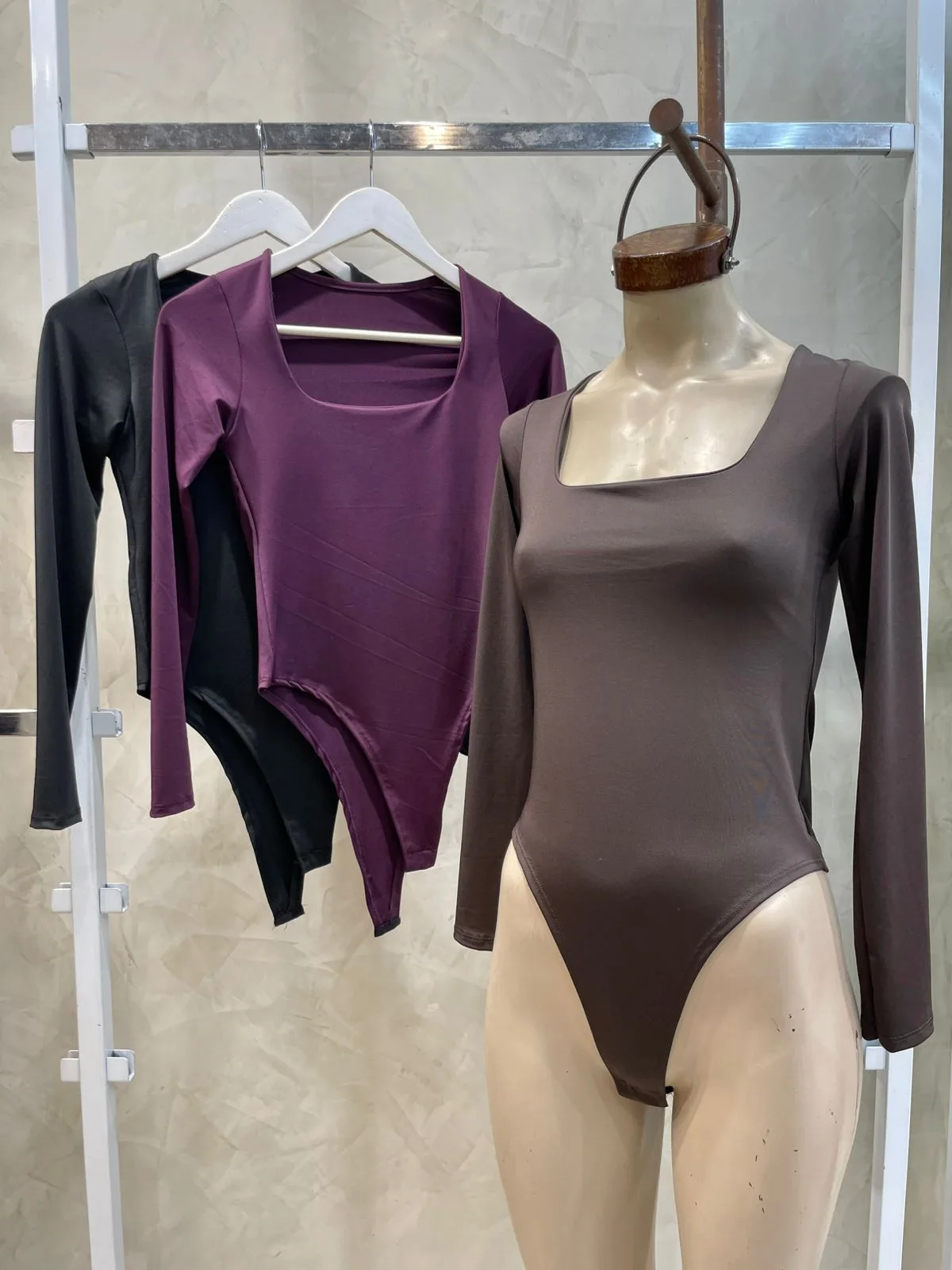 Body Aurora Escote Cuadrado ML (Microfibra)