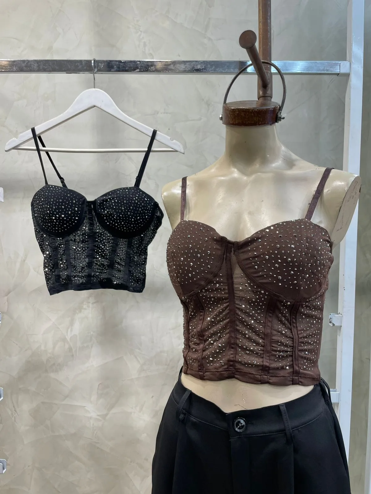 Top Corset c/ Strass (Importado)