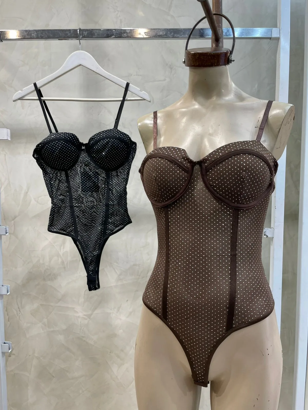 Body Tull c/ Strass (Importado)
