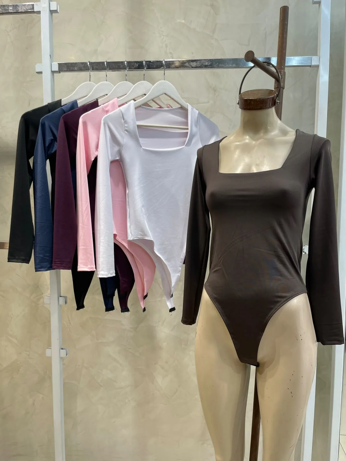 Body ML Escote Cuadrado (Microfibra)