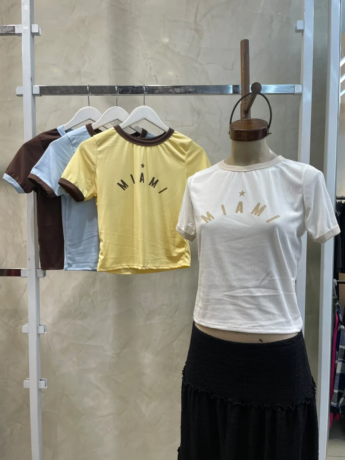 Remera Combinada “MIAMI” (morley)