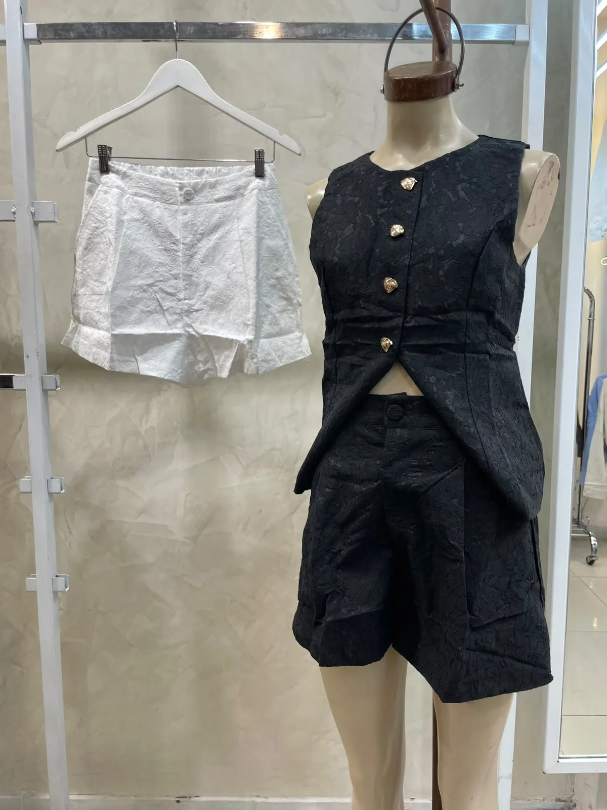 Short Forrado Encaje (importado)