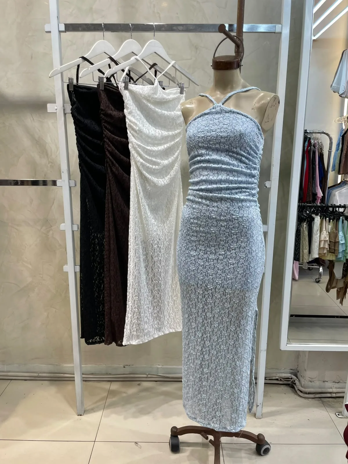 Alternative view of Vestido Largo Tiras (encaje)