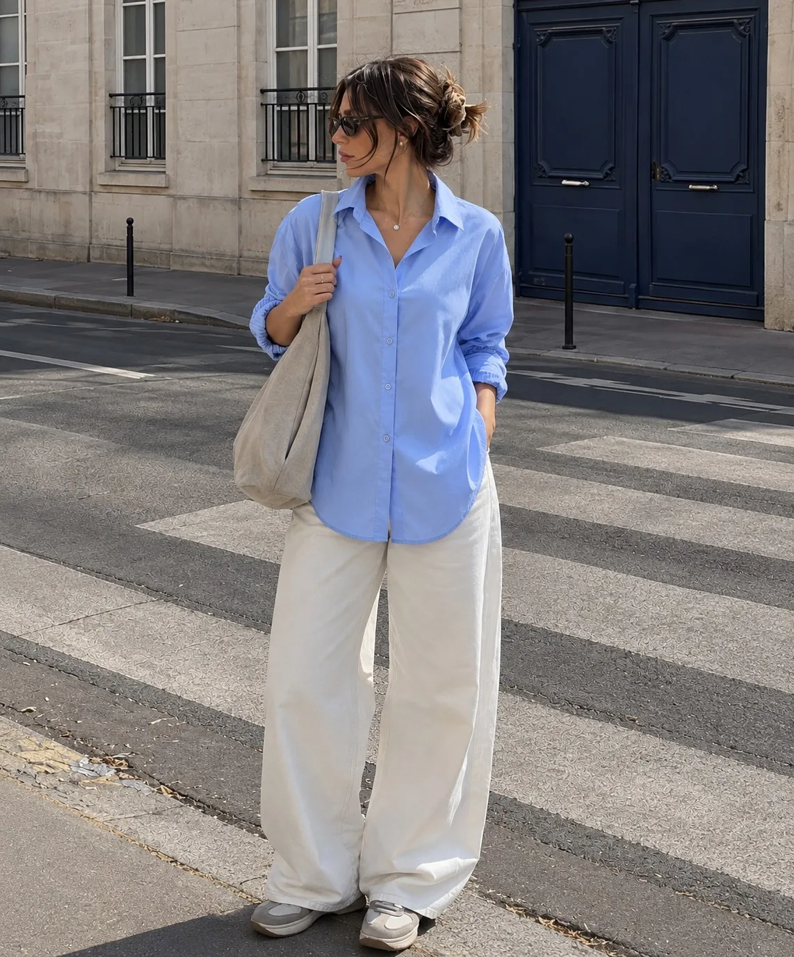 Camisa larga (fibrana poplin)