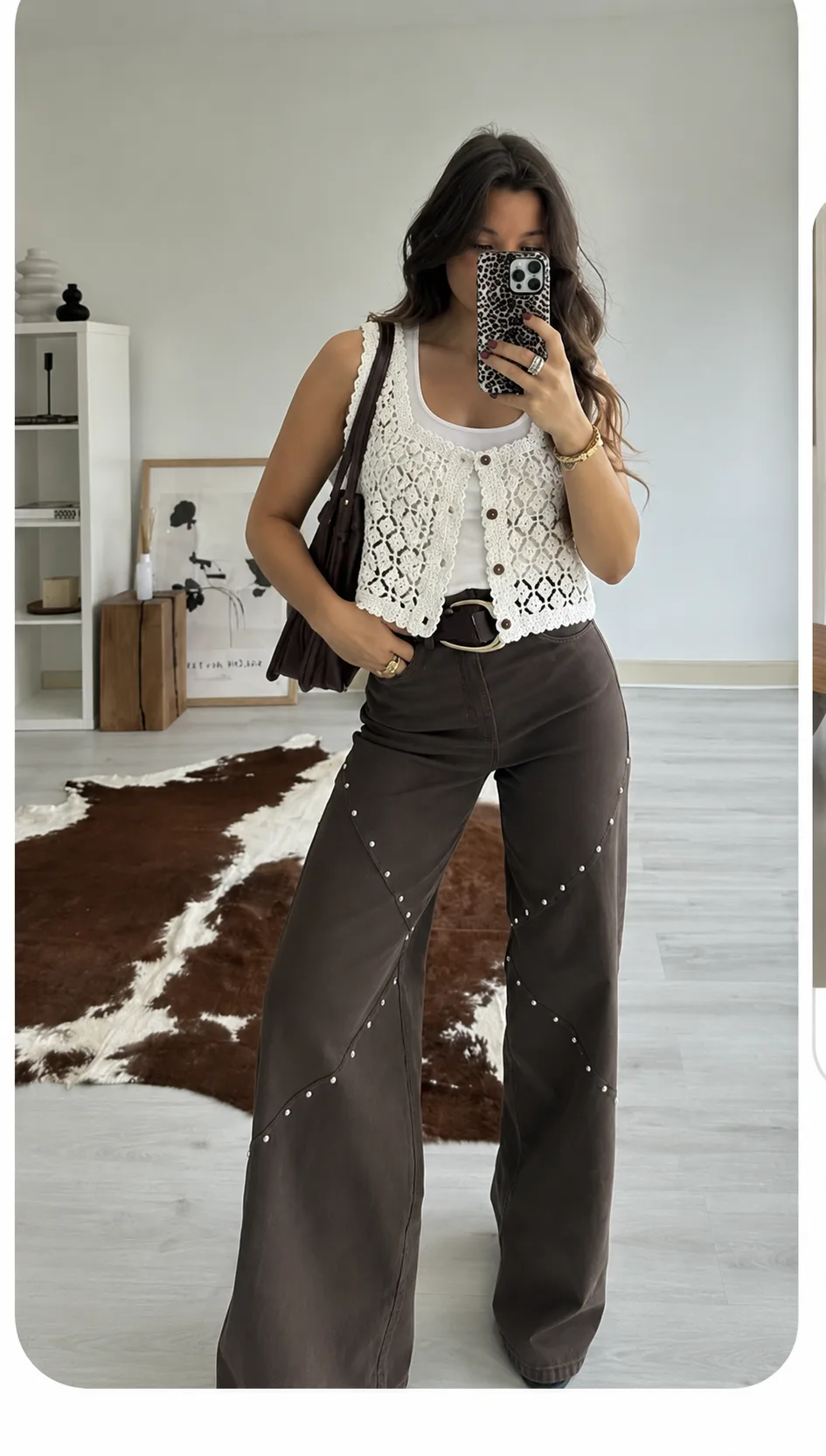 Chaleco Rombo Crochet (importado)