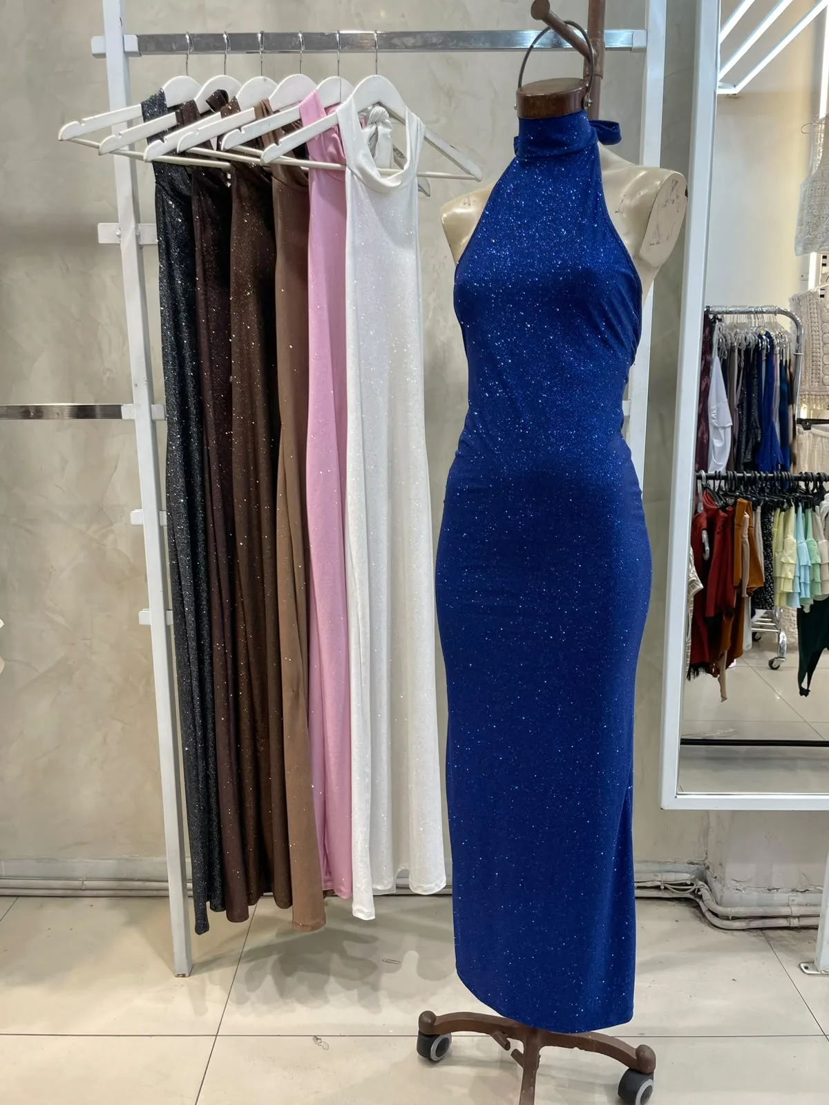 Vestido Largo Para Atar (brillo) - Hera