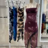 Vestido Largo con Puntilla (tull sublimado) - Hera